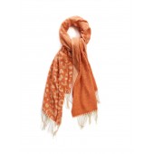 Titto - priego - sjaal oranje leopard dégradé